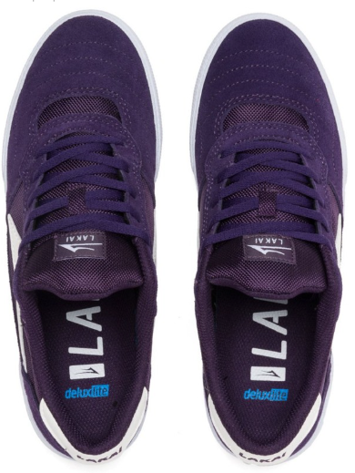 Lakai Cambridge Skate Shoes - Purple Suede Size 7.5