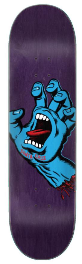 Santa Cruz Screaming Hand Skateboard Deck 8.375"