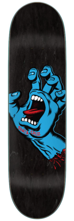 Santa Cruz Screaming Hand Skateboard Deck 8.6"