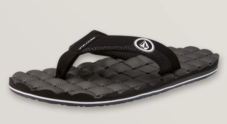 Volcom Men's Recliner Sandals - Black/White