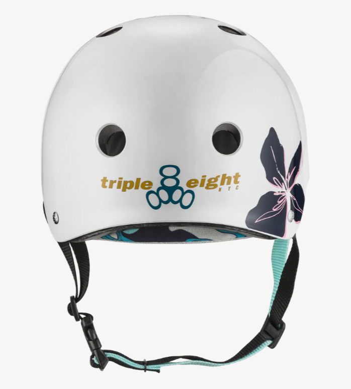 Triple 8 Certified Sweatsaver Skateboard Helmet - Floral