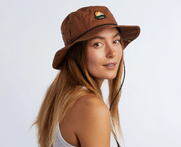 Coal Seymour Waxed Canvas Boonie Hat - Light Brown