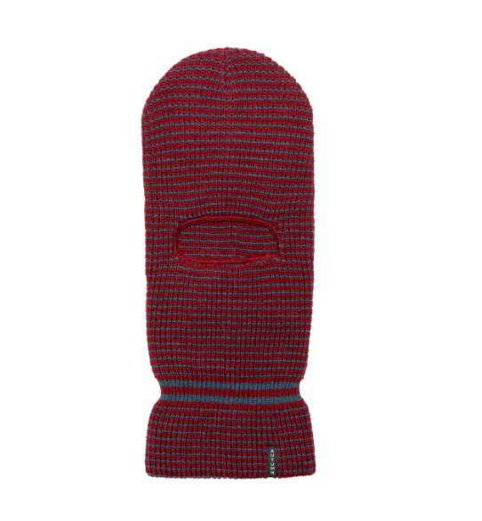 Stripe Balaclava Autumn 2023 Burgundy