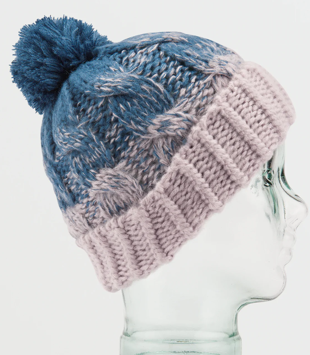 Volcom Women's Gradient Hand Knit Beanie - Amethyst Smoke