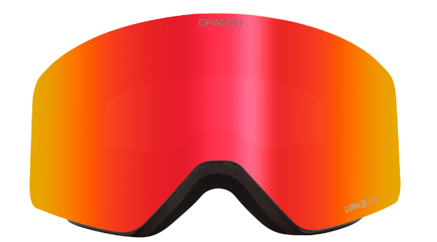 R1 Dragon Goggles Split Red With Bonus Lens