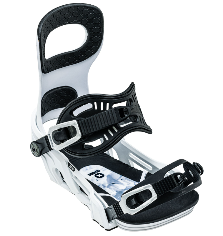 Bent Metal Binding Joint Snowboard Binding - 2023 White – Focus
