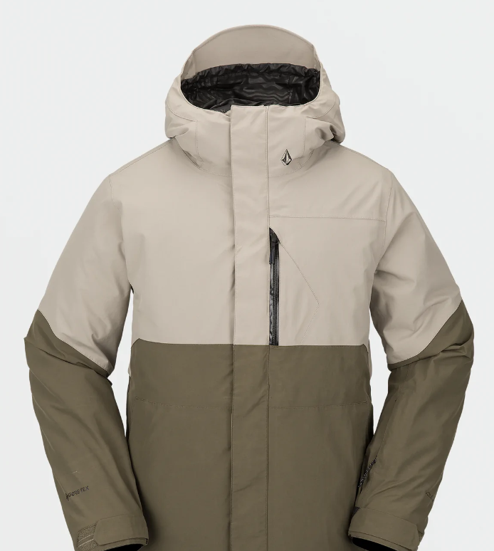 Volcom L Insulated GoreTex Jacket - Dark Khaki