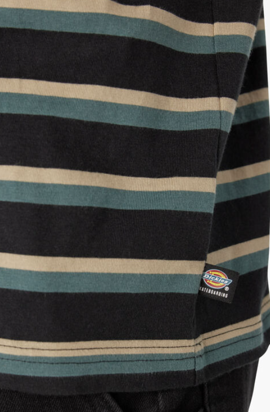Dickies Skateboarding Striped T-Shirt - Black/Lincoln