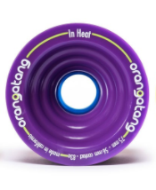 Orangatang In Heat Purple 75mm, 83a Longboard Wheels