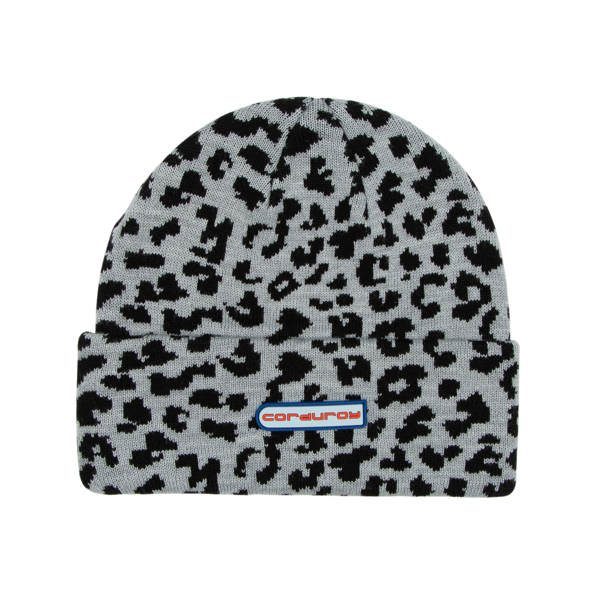 Corduroy Meow Beanie - Grey