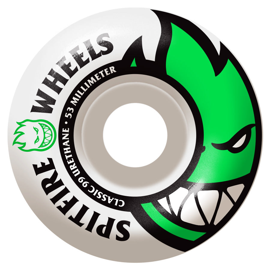 Spitfire Classic Bighead Wheels 53mm Green 99du
