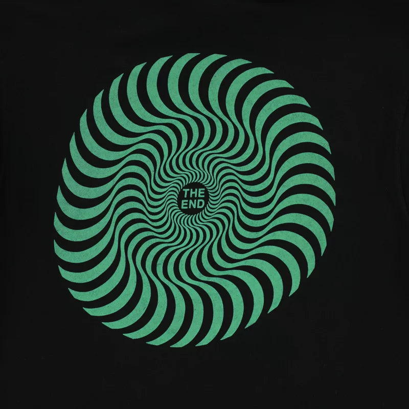 Spitfire Classic Swirl Glow Hoodie - Black