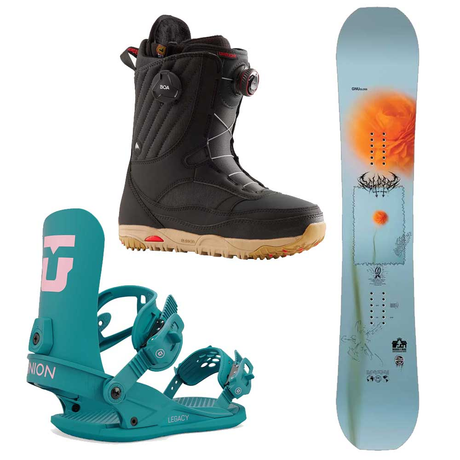Women's Snowboards, Bindings and Boots