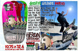 Heroin Goofy's Grande Huevo Shaped Skateboard Deck 10.75"