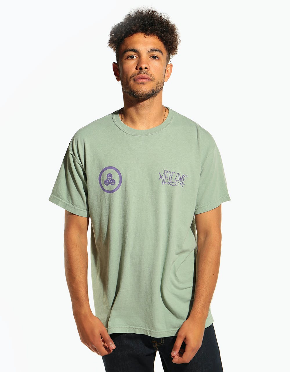 Welcome Bapholit Garment Dyed Short Sleeve T-Shirt