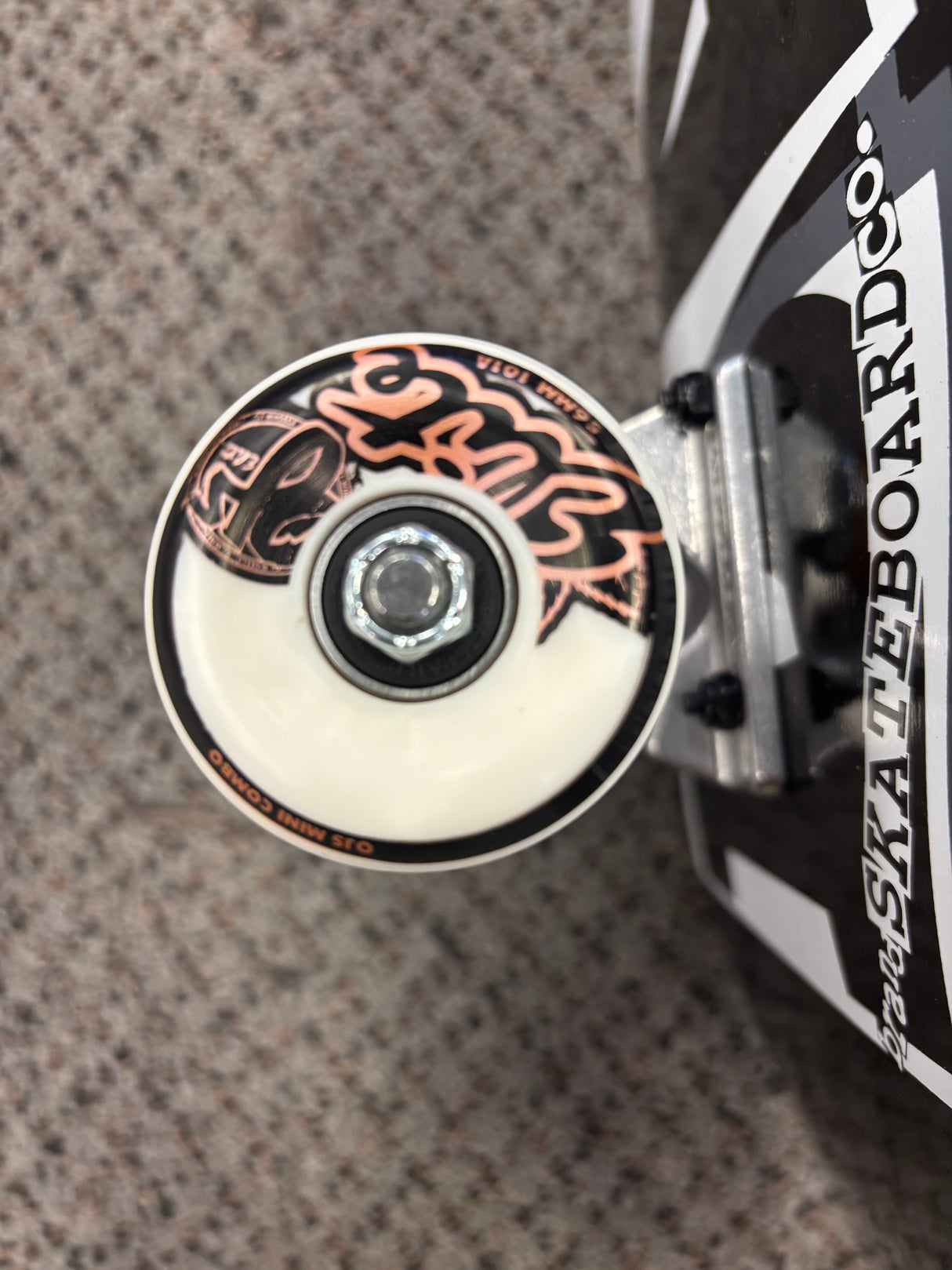 Baker Skateboard Brand Logo Blk/Wht Skateboard Complete 8.25"