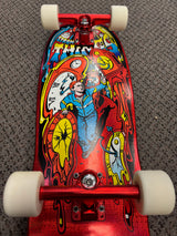 Santa Cruz X Stranger Things Grabke Max Melting Clock Skateboard Deck 9.7" Complete