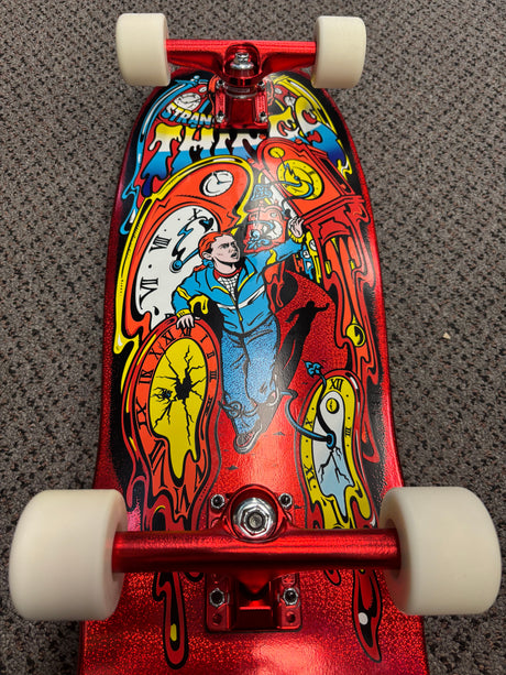 Santa Cruz X Stranger Things Grabke Max Melting Clock Skateboard Deck 9.7" Complete