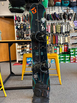 Pre owned Lib Tech T Rice Orca Split 156 Men's Snowboard & Union Charger Medium Bindings