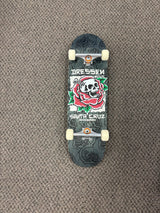 Santa Cruz Dressen Skull Rose Shaped Skateboard Complete 9.25"