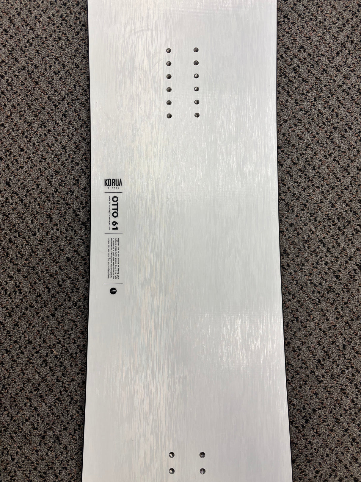 Koruna Shapes Otto 161 Brushed Snowboard 2026 Pre Owned (Mint)