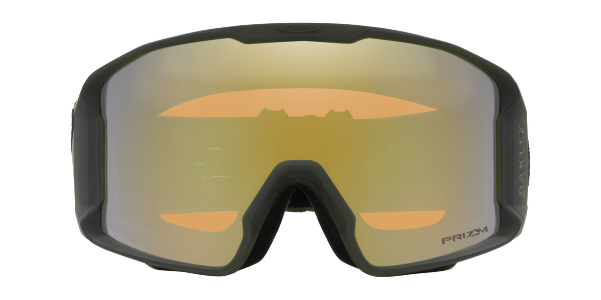 Oakley Line Miner™ L Snow Goggles - 2026 Matte Dark Brush Strap with Prizm Sage Gold Iridium Lenses