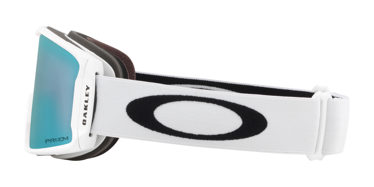 Oakley Line Miner™ M Snow Goggles - 2026 Matte White Strap with Prizm Snow Sapphire Iridium Lenses