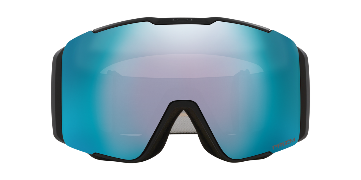 Oakley Line Miner™ Pro L Low Bridge Fit Snow Goggles - 2025 Matte Black Strap with Prizm Snow Sapphire Iridium Lens + Bonus Prizm Iced Iridium Lens