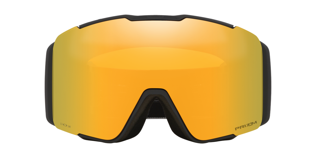 Oakley Line Miner™ Pro L Snow Goggles - 2026 Black Forge Strap Prizm Snow 24k Iridium Lens + Bonus Prizm Sage Gold Iridium Lens
