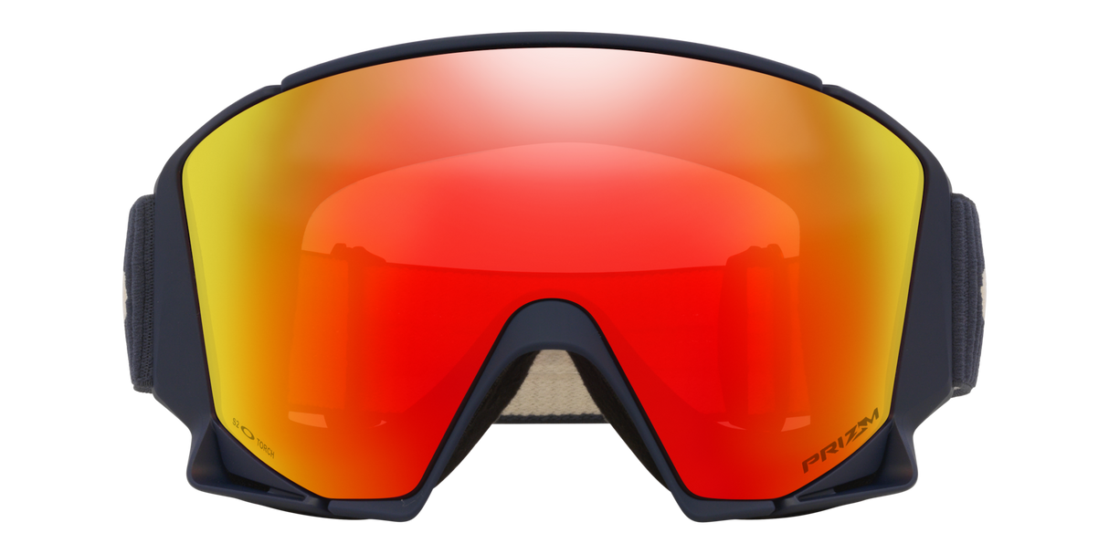 Oakley Flow Scape L Snow Goggles - 2026 India Ink Corduroy Strap with Prizm Torch Lens + Bonus Prizm Iced Lens