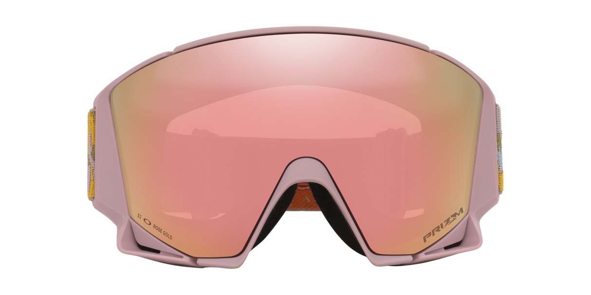 Oakley Flow Scape M Snow Goggles - 2026 Toadstool Static Strap with Prizm Rose Gold Iridium Lens + Bonus Prizm Snow Iced Iridium Lens