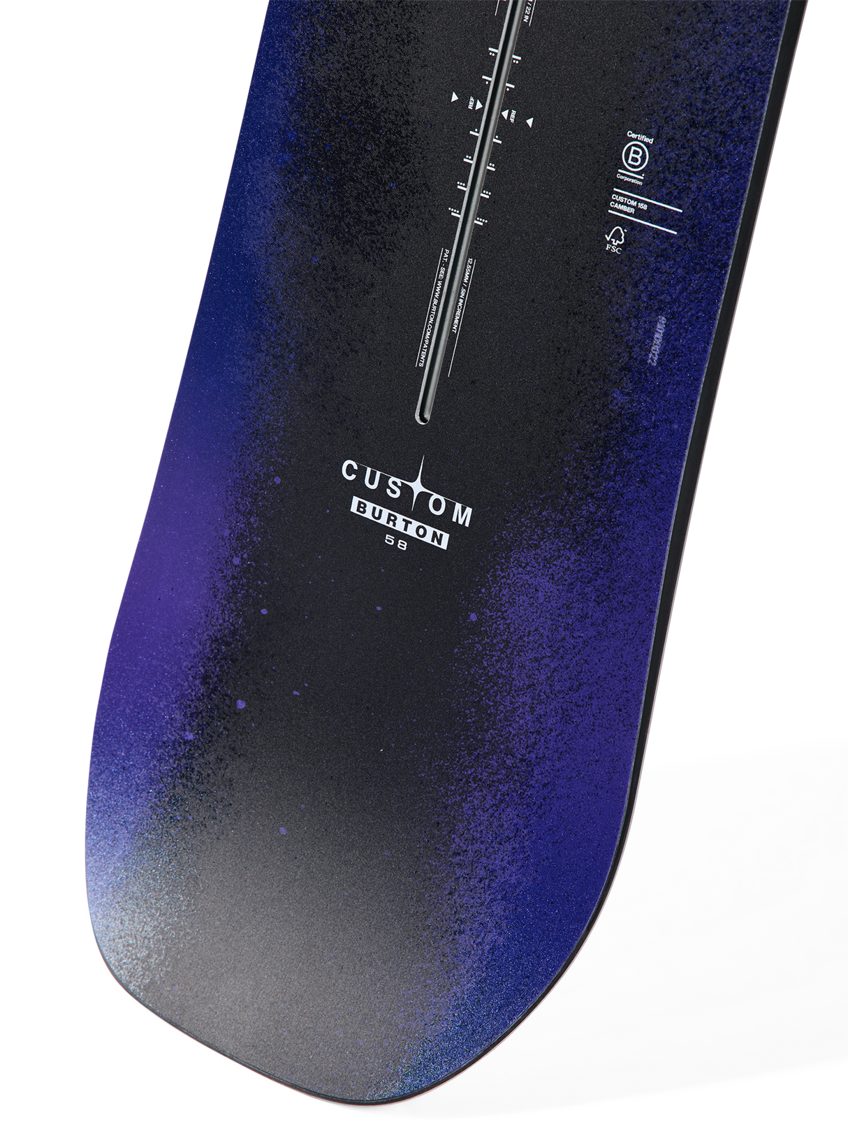 Men's Burton Custom Camber Snowboard - Faded - detail