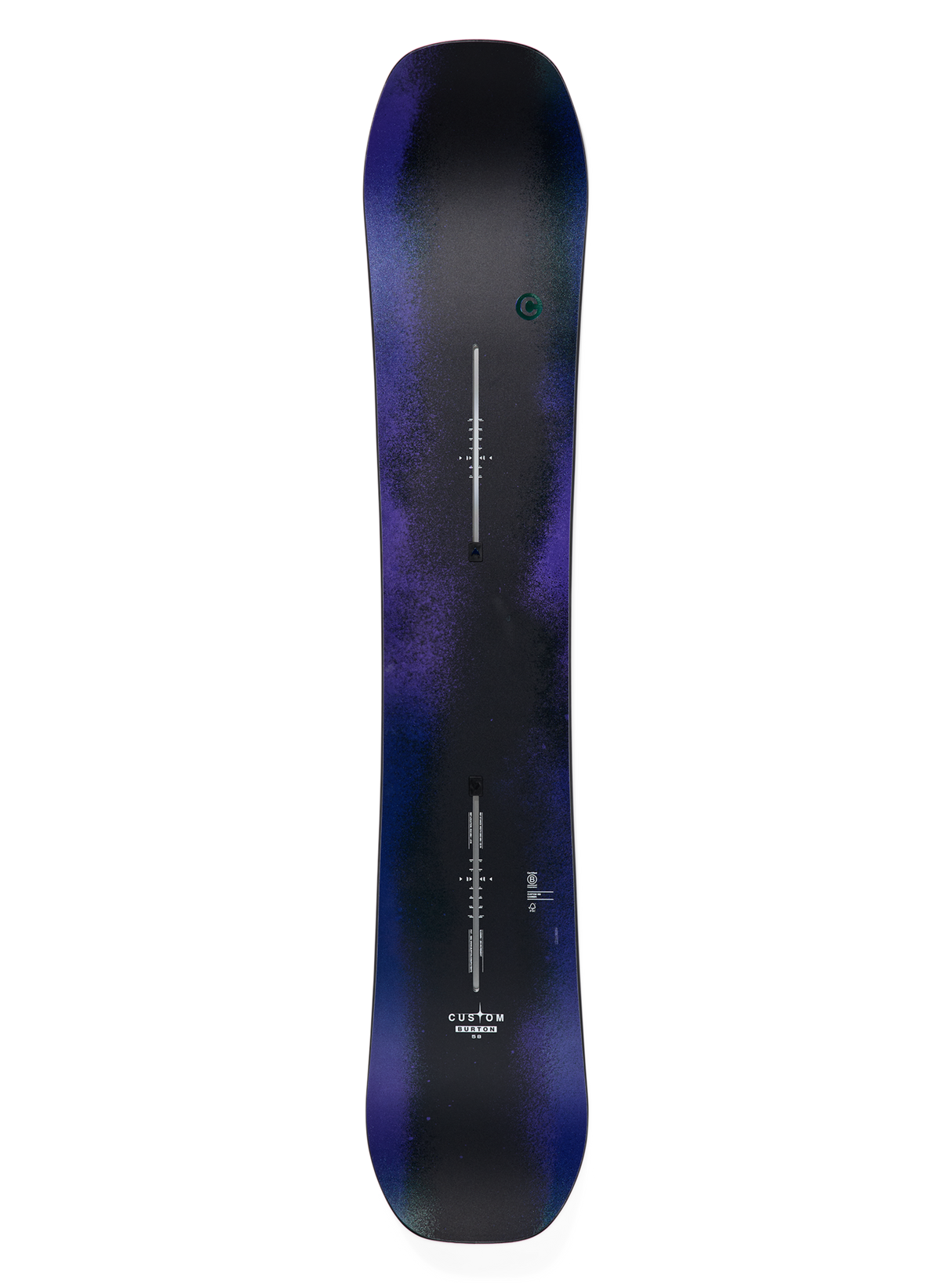 Men's Burton Custom Camber Snowboard - Faded - top graphic