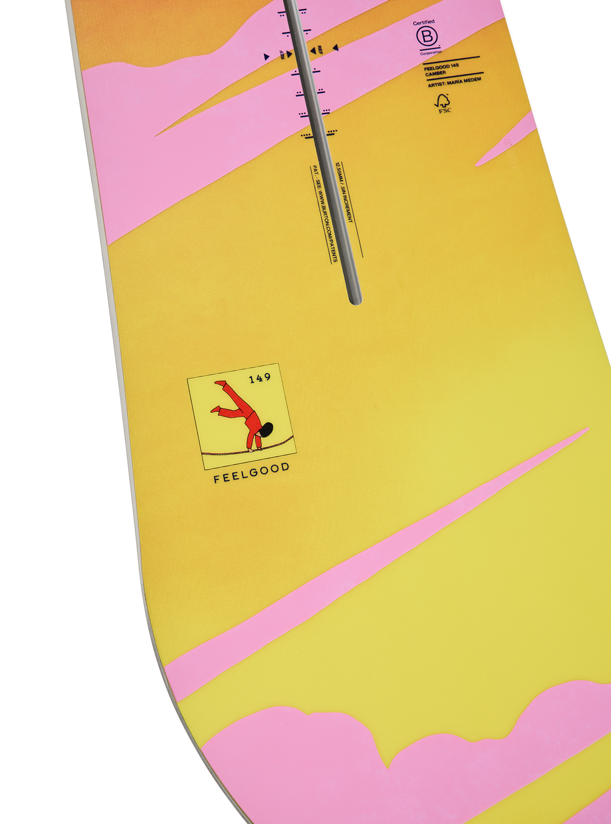 Women's Burton Feelgood Camber Snowboard - Tight Rope - detail