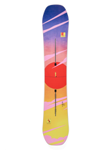 Women's Burton Feelgood Camber Snowboard - Tight Rope - top graphic