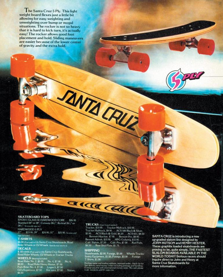 Santa Cruz 5 Ply Retro Cruiser Skateboard 6.97"