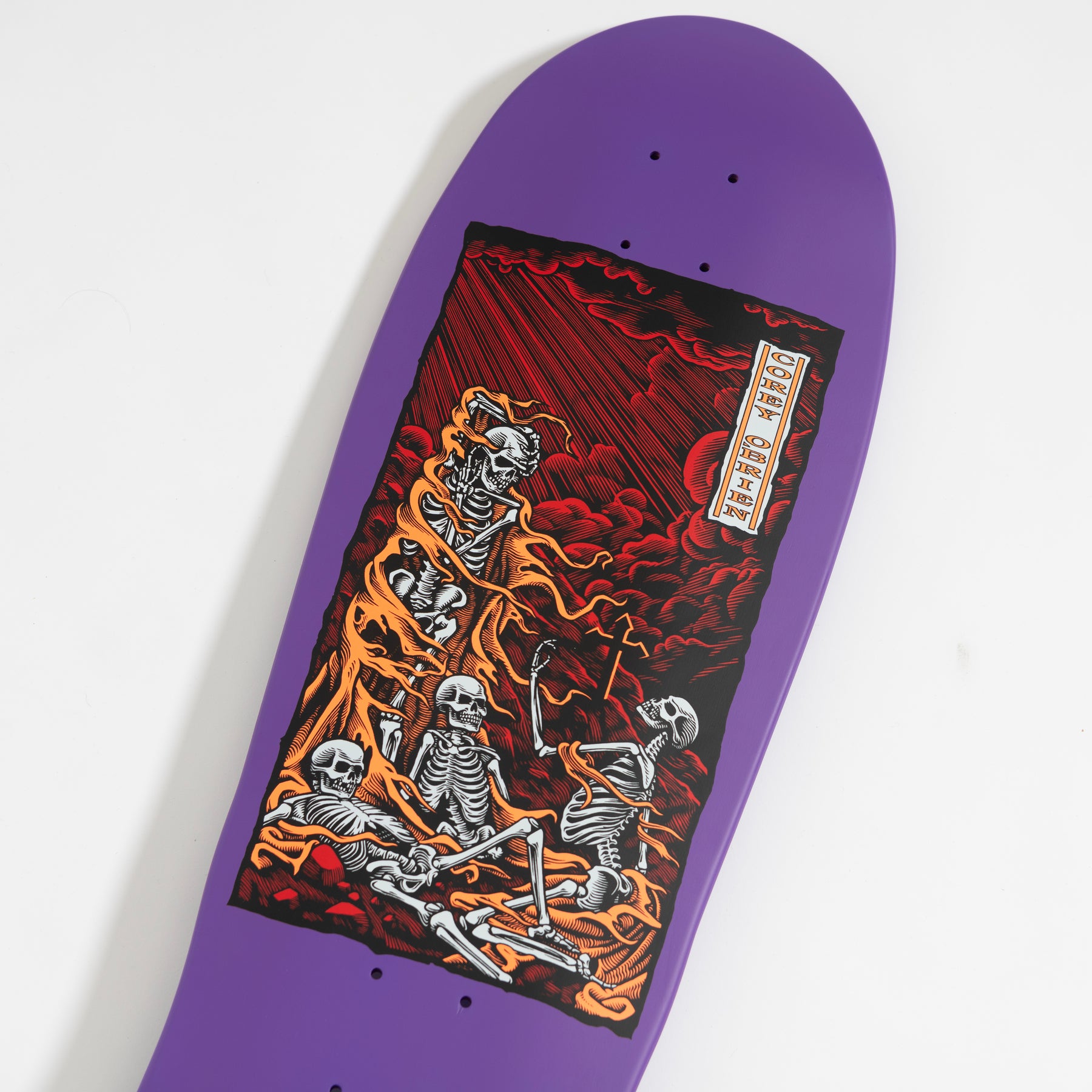 スケートボード Santa Cruz Corey O'Brien PURGATORY 9.85 Santa Cruz OBrien Purgatory Reissue Skateboard Deck 9.85