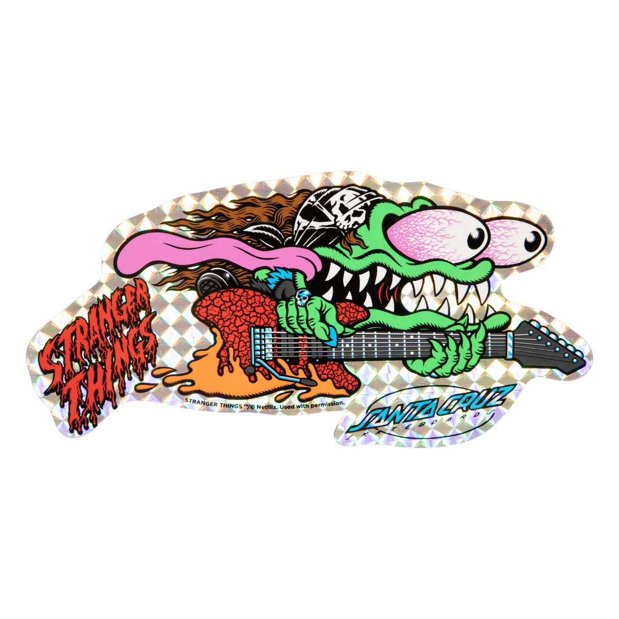Santa Cruz Stranger Things Meek Slasher Eddie Reveal 10.1" Skateboard Decks