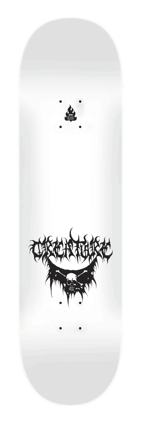 Creature Baekkel BLKMTL Pro Skateboard Deck 8.6"