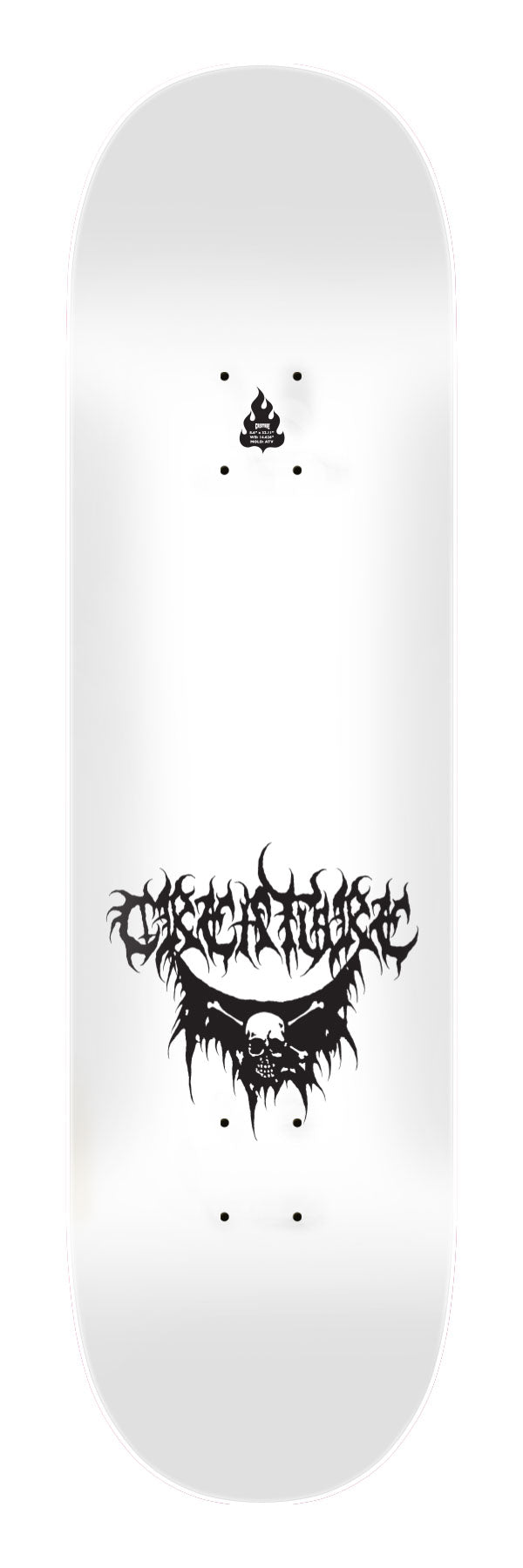 Creature Baekkel BLKMTL Pro Skateboard Deck 8.6"