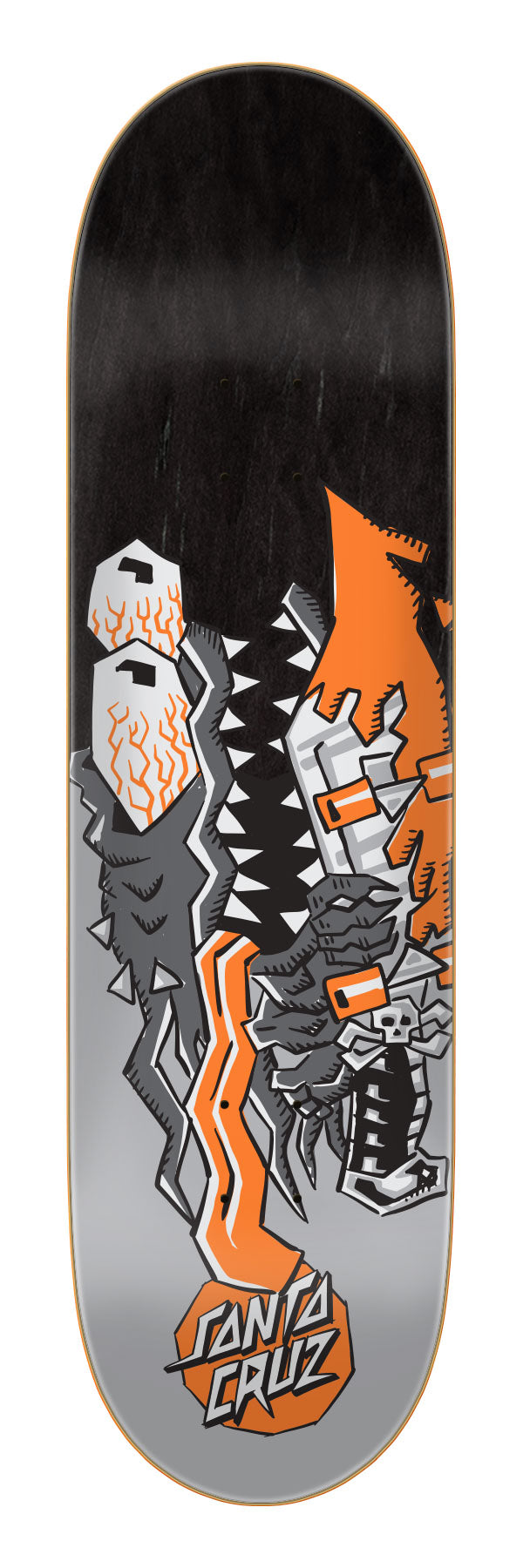 Santa Cruz Meek Scratched Slasher Feelbase Pro Shaped Skateboard Deck 8.25"