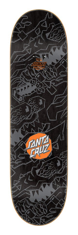 Santa Cruz Meek Scratched Slasher Feelbase Pro Shaped Skateboard Deck 8.25"