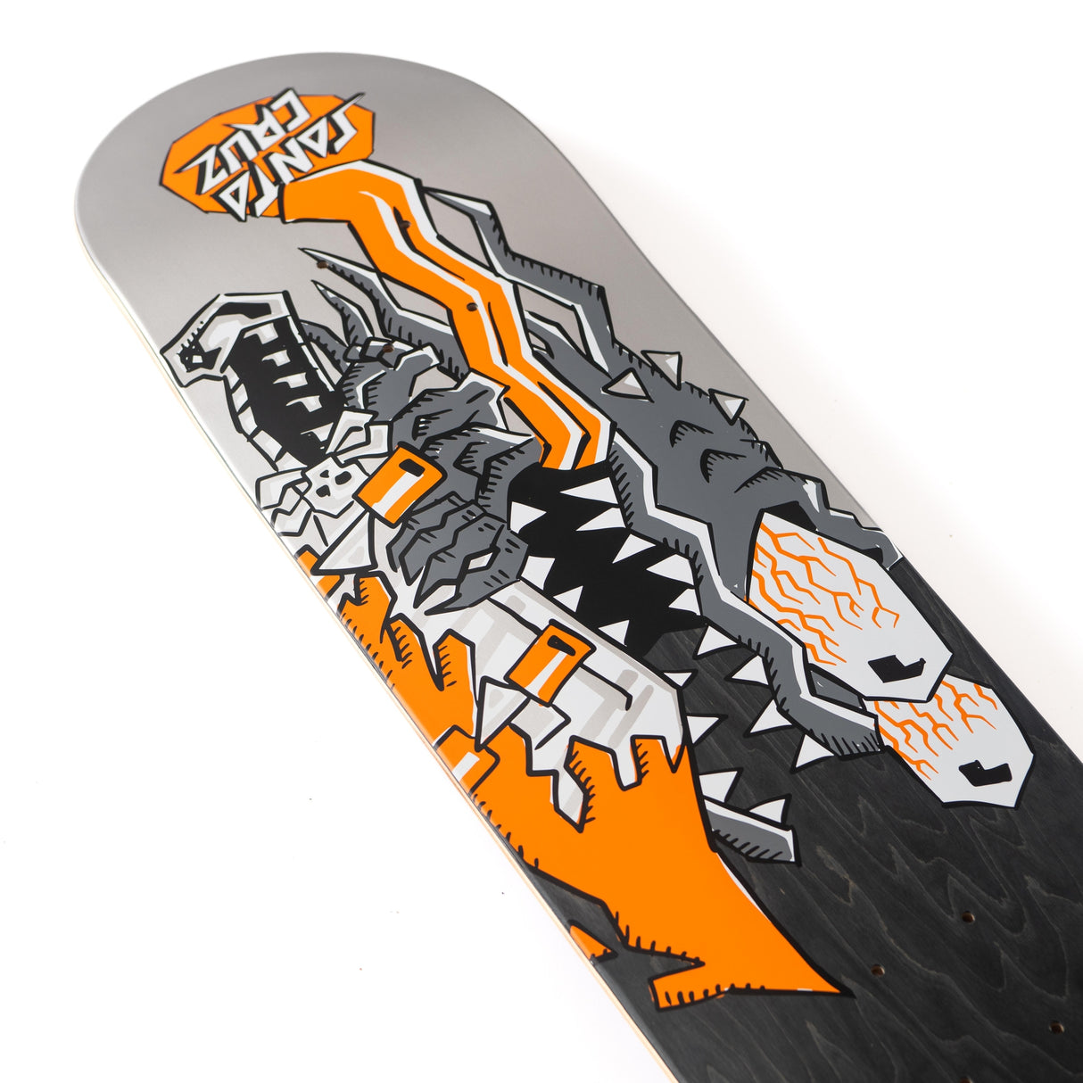 Santa Cruz Meek Scratched Slasher Feelbase Pro Shaped Skateboard Deck 8.25"