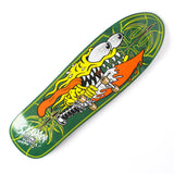 Santa Cruz Meek Pinstripe Slasher Green Pro Shaped Skateboard Deck 9.23"