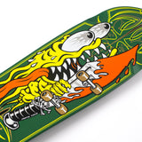 Santa Cruz Meek Pinstripe Slasher Green Pro Shaped Skateboard Deck 9.23"