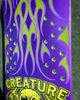 Creature Chop Shop Flame Shaped Skateboard Deck 8.5"