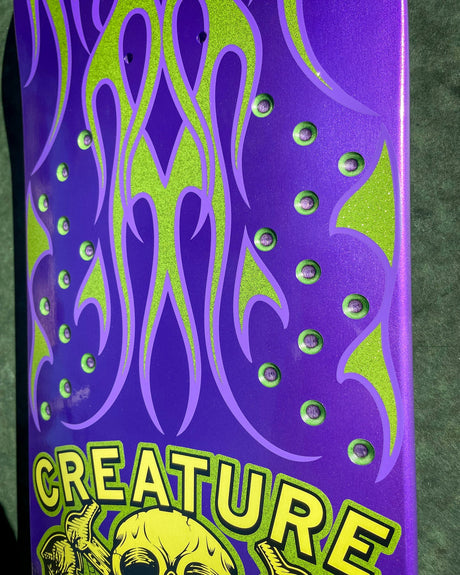Creature Chop Shop Flame Shaped Skateboard Deck 8.5"