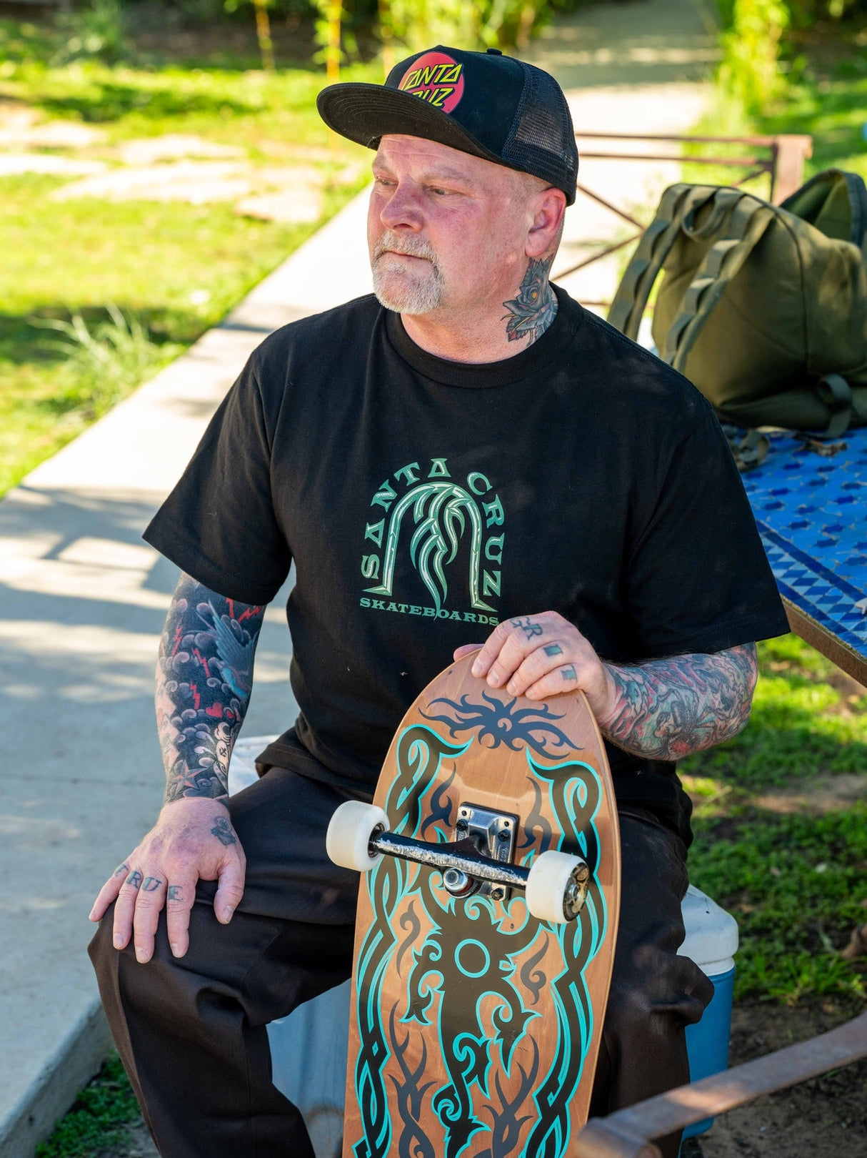 Santa Cruz Eric Dressen Tribal Reissue Skateboard Deck 9.9"