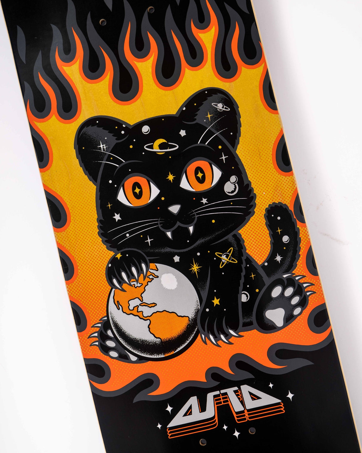 Santa Cruz Tom Asta Space Cat Twin Skateboard Deck 8.2"