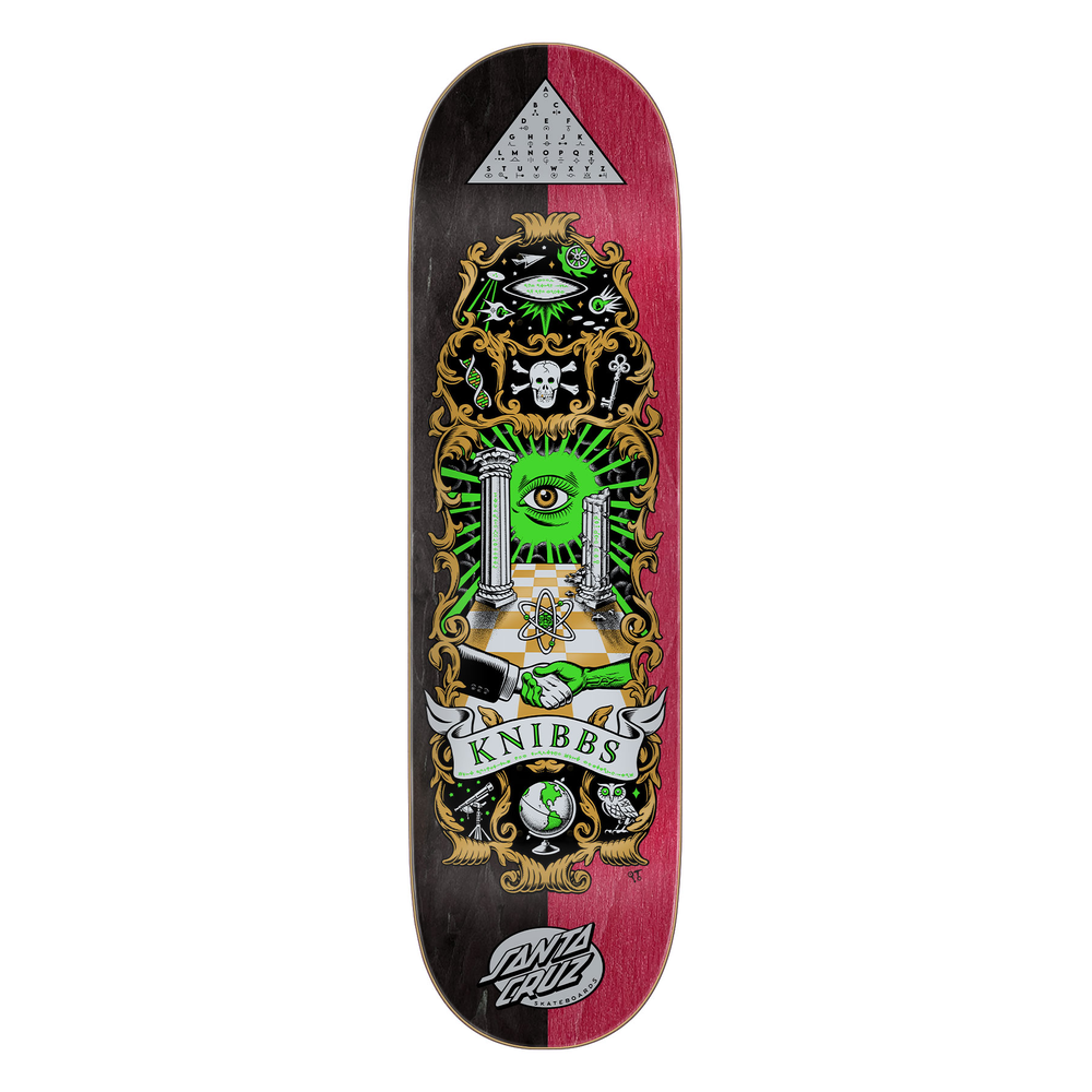 Santa Cruz Knibbs Cryptic Pro Skateboard Deck 8.5"